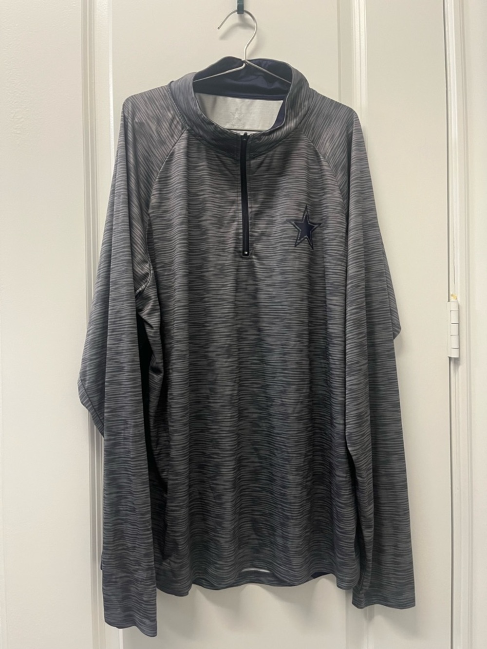 Men’s NFL Gray Quarter-Zip Pullover - Dallas Cowboys